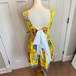 Boho Fox Australian Handmade tie back bow bicycle Dress size small